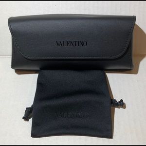 Valentino Black Sunglasses Case & Pouch